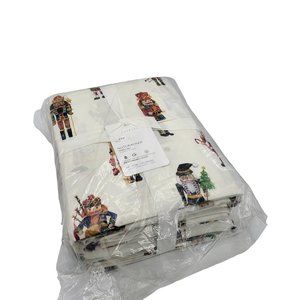 Pottery Barn Nutcracker Queen Flannel Sheet Set